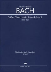 Cantata No. 151 SATB Full Score cover